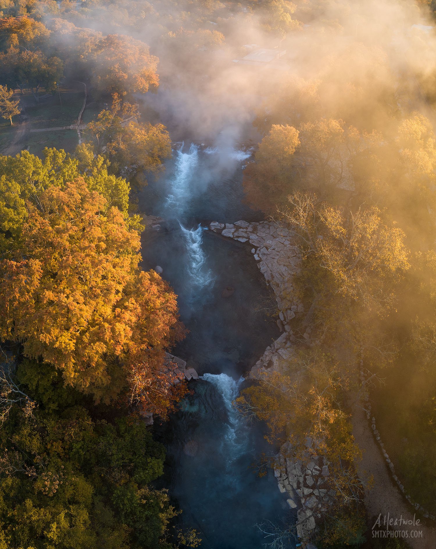 Foggy Morning Glow at Rio Vista Foggy Morning Glow at Rio Vista in San Marcos, TX