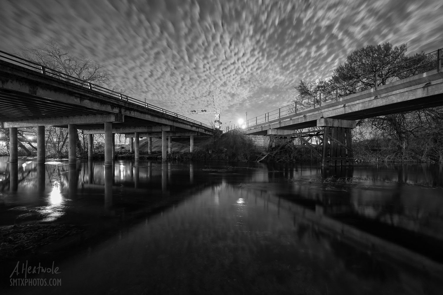 Moonlit Clouds Over The San Marcos River Moonlit Clouds Over The San Marcos River